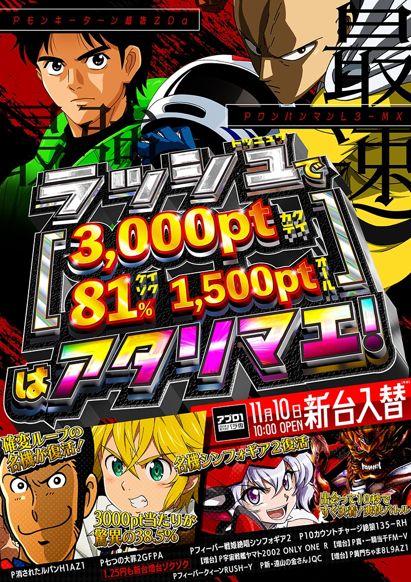 アプロ1_11月10日新台入替